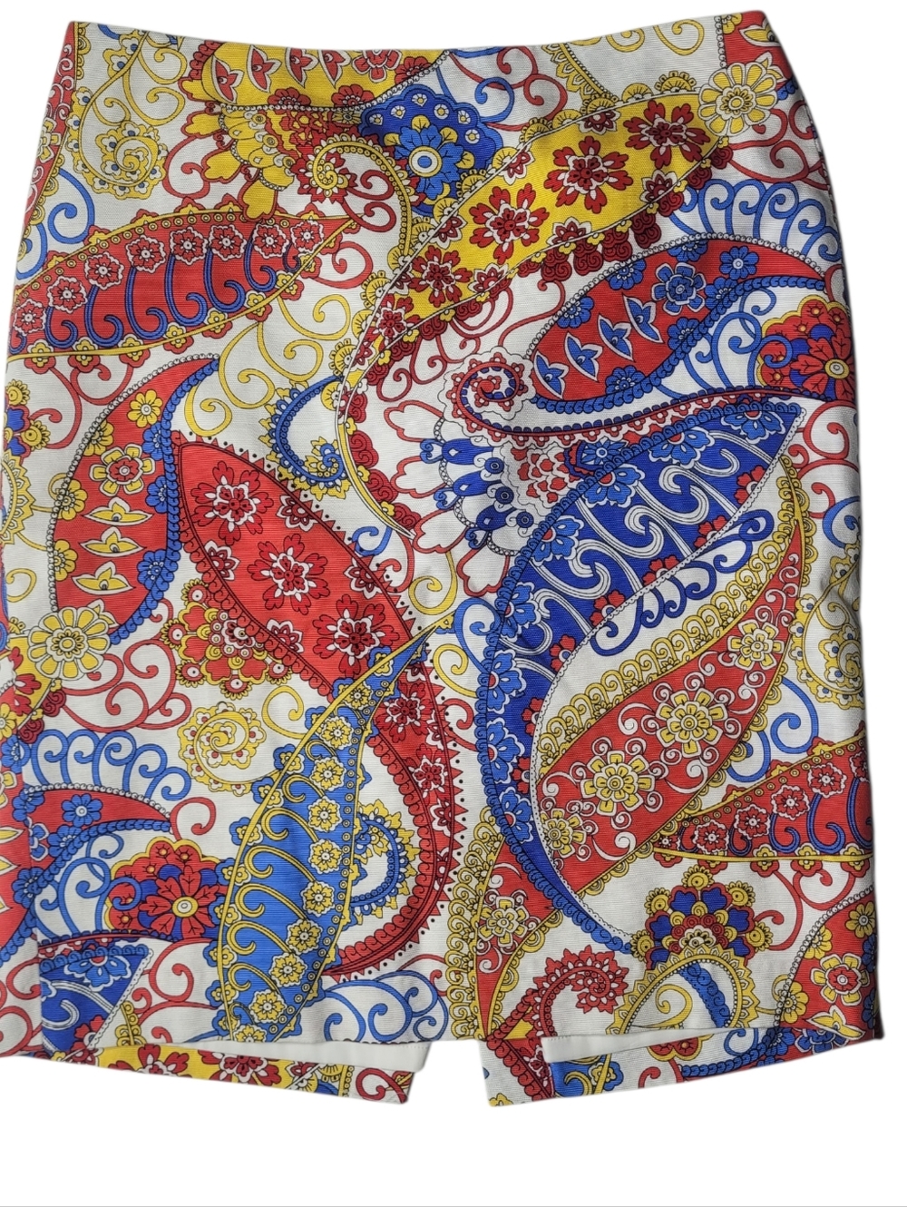 Talbots Paisley Pencil Skirt Size 10